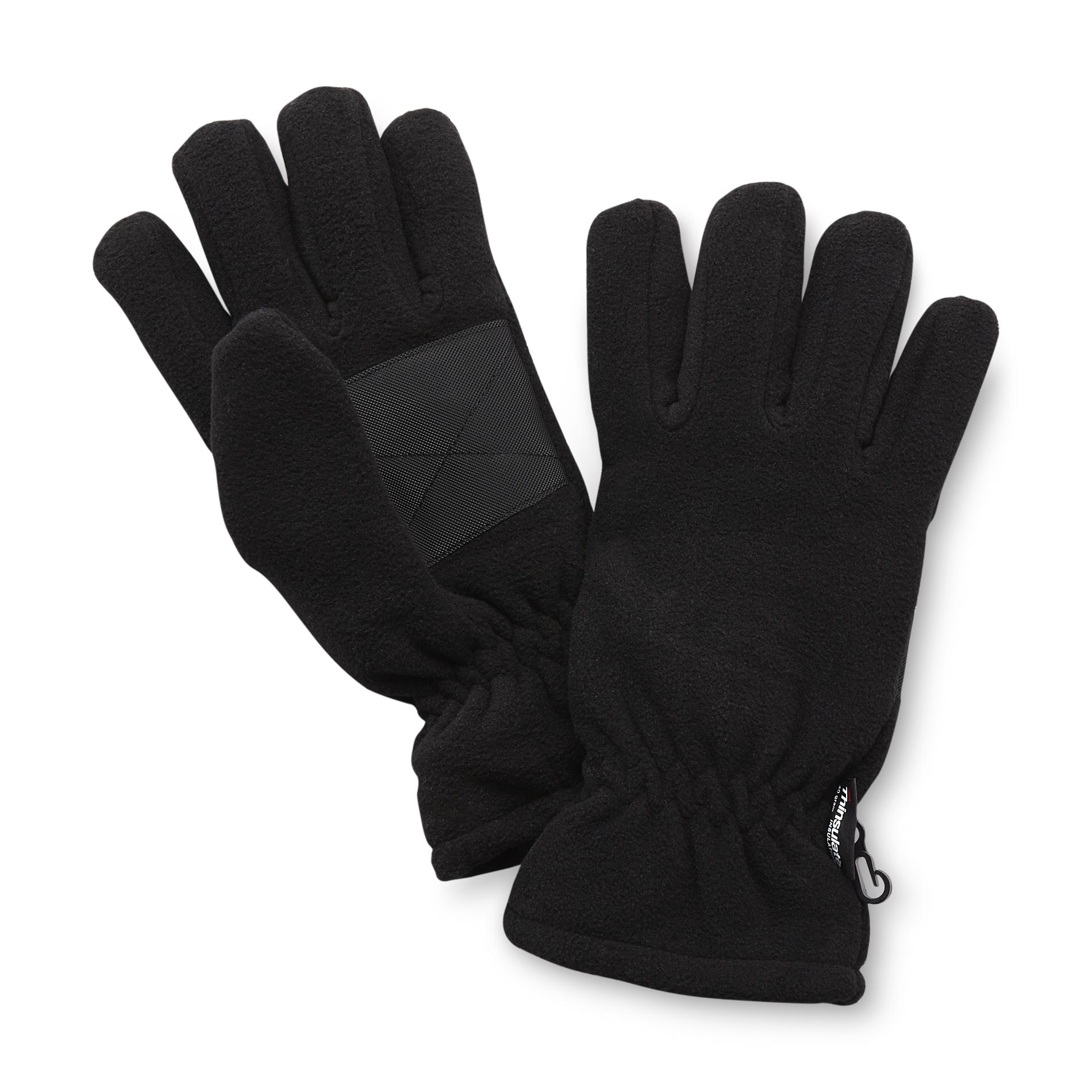 Athletech Men's Insulated Microfleece Gloves - Solid