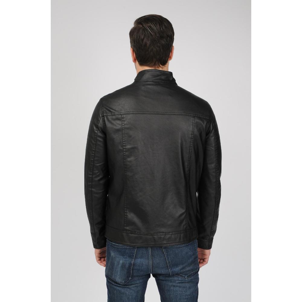 Excelled Men's Faux Leather Hipster Jacket- Online Exclusive