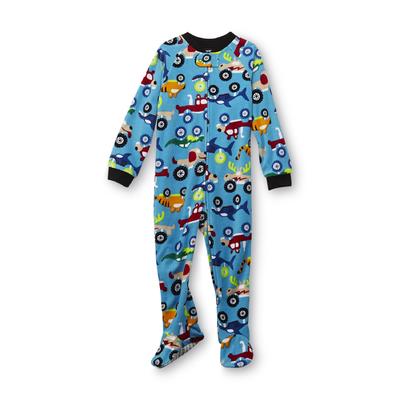 Joe Boxer Infant & Toddler Boy's Fleece Sleeper Pajamas - Critter Trucks