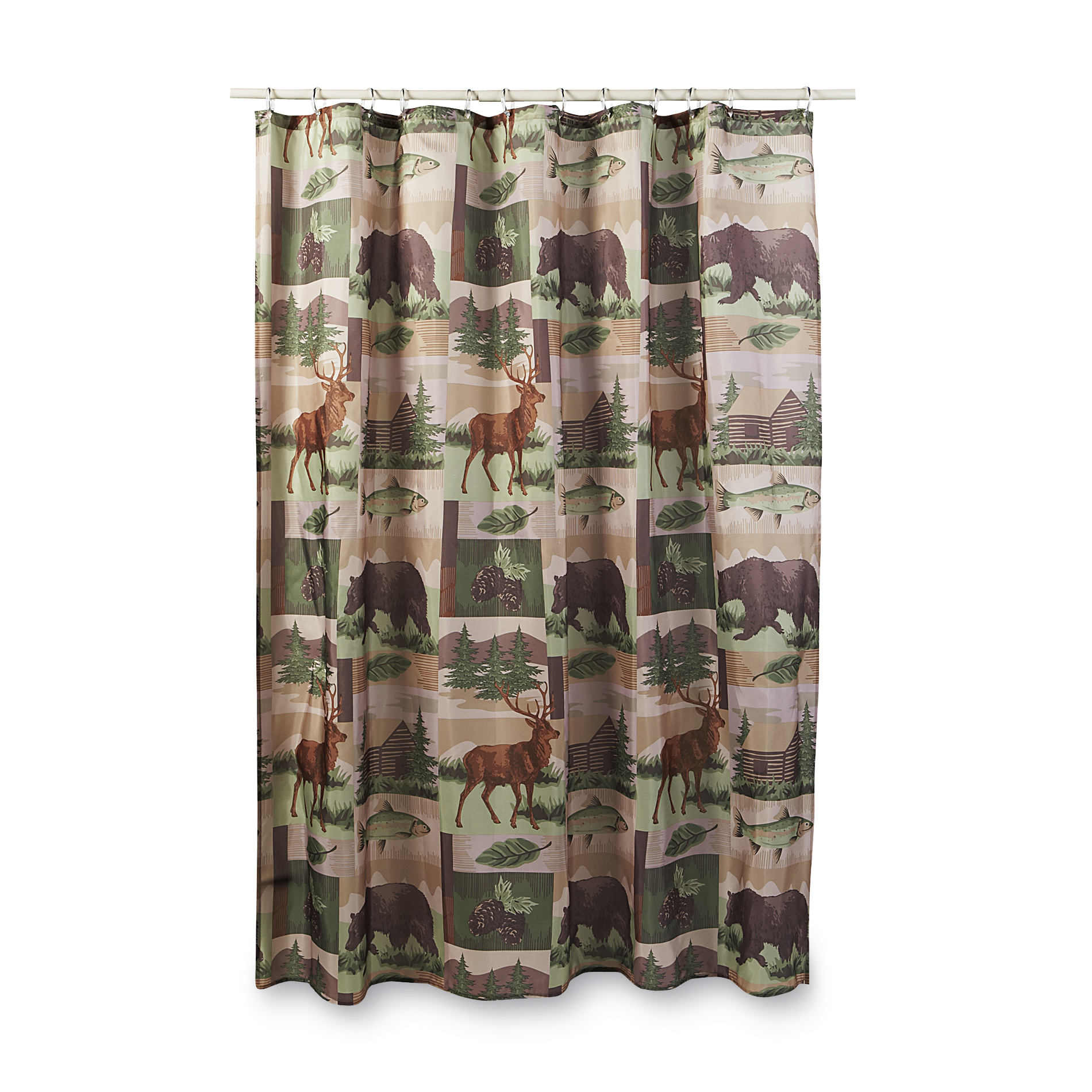Essential Home Shower Curtain Wild Lodge Shop Your Way Online