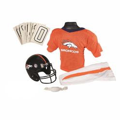 Franklin Sports Denver Broncos Kids Football Uniform Set - Nfl Youth Football Costume For Boys & Girls - Set Includes Helmet, Je