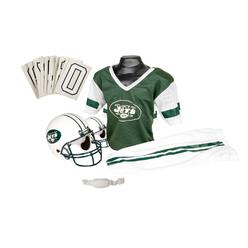 Franklin Sports New York Jets Kids Football Uniform Set - NFL Youth Football Costume for Boys & Girls - Set Includes Helmet, Jer