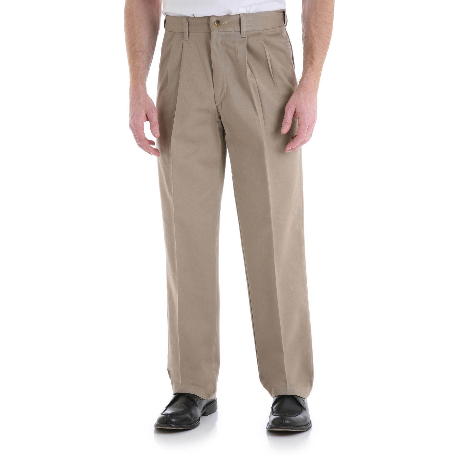 Timber Creek Men's Perfect Fit Pleat Front Casual Pant