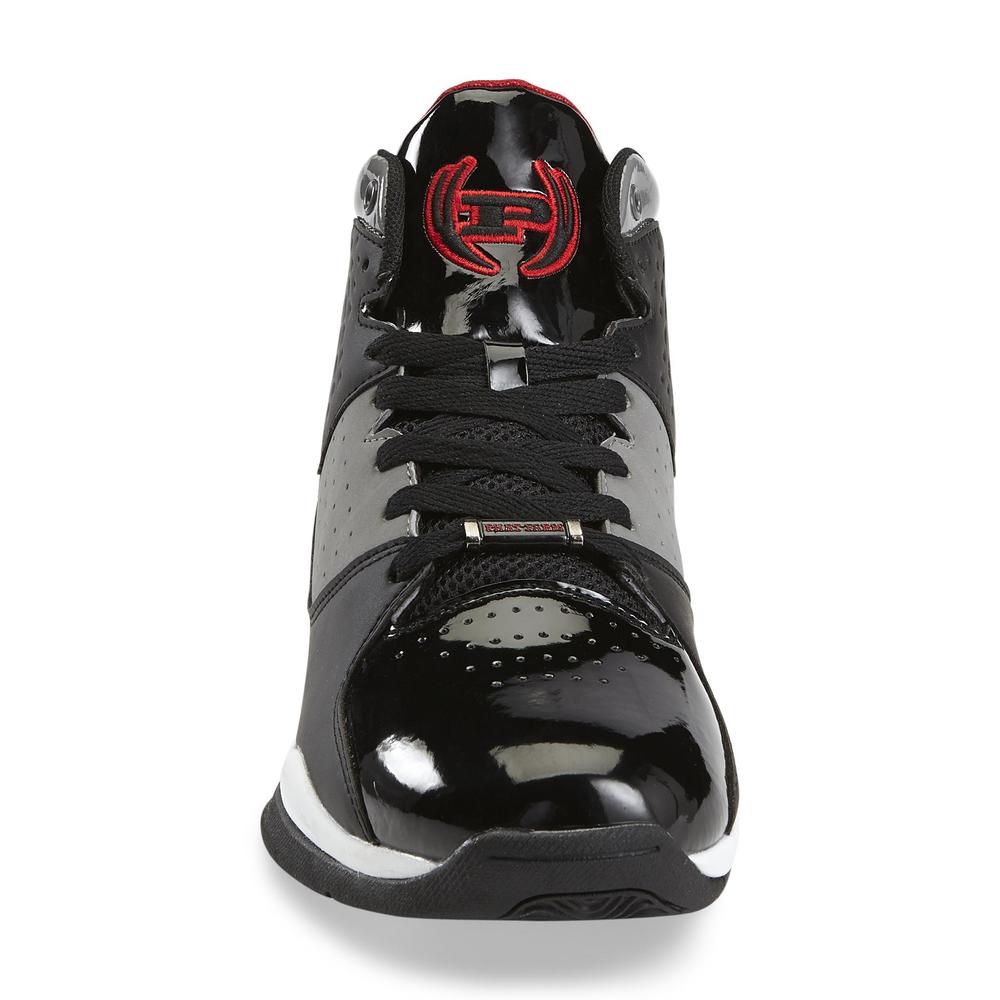 Phat Farm Men's Camby Speckle Black/Gray/Red High-Top Athletic Shoe
