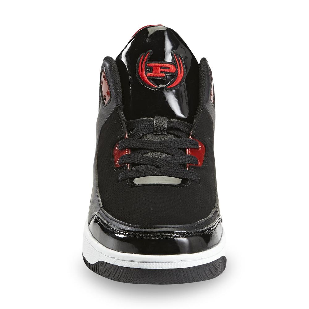 Phat Farm Men's Clayson Black/Red High Top Sneaker