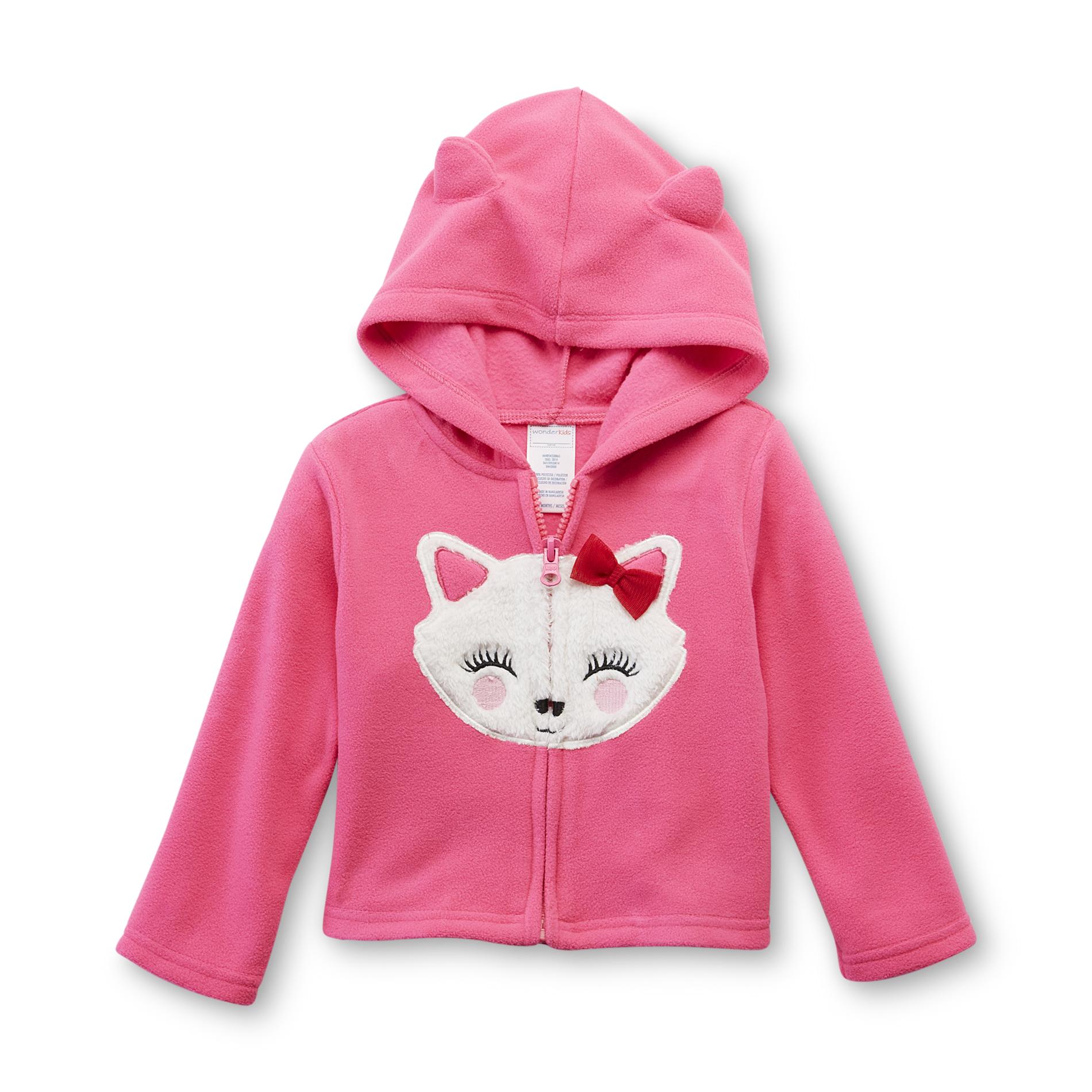 WonderKids Infant & Toddler Girl's Critter Hoodie Jacket - Cat