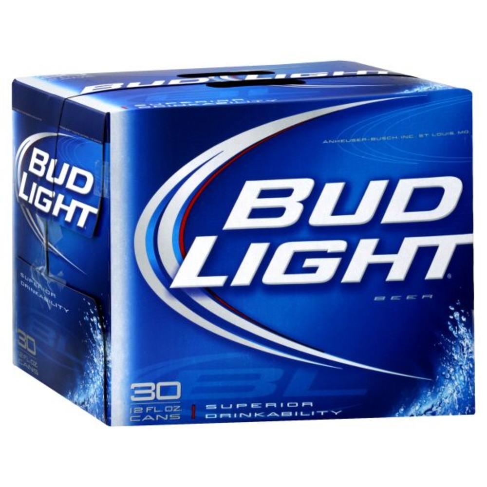 Bud Light Beer, 30 - 12 fl. oz. cans