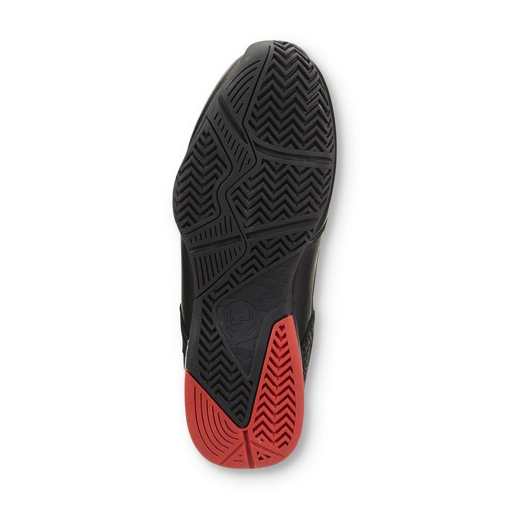 Phat Farm Men's Crown Black/Gray/Red High-Top Sneaker