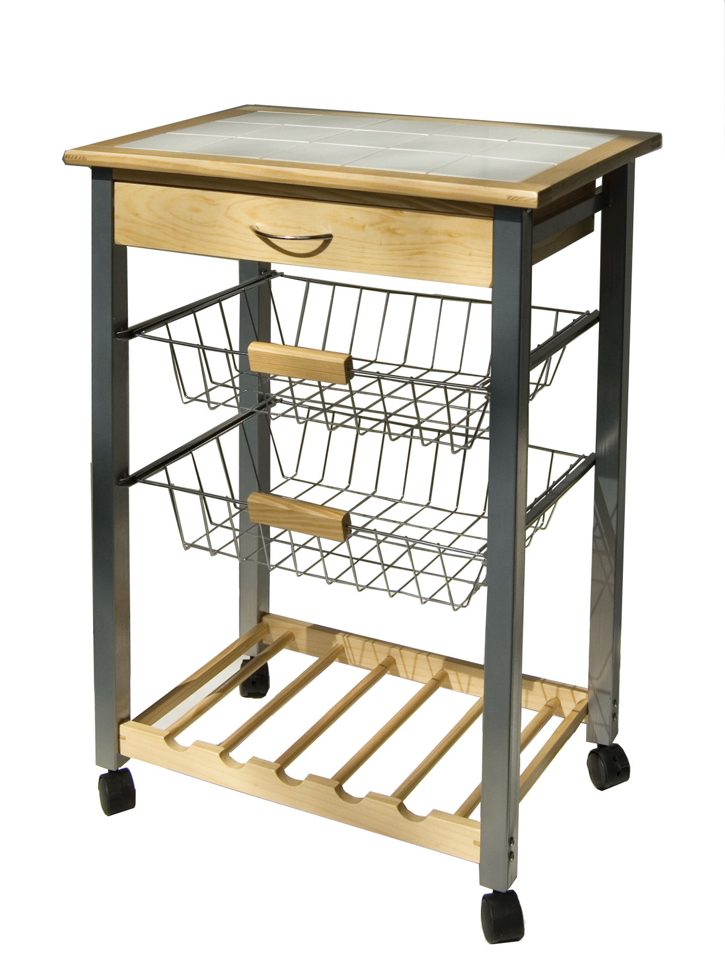 Neu Home Kitchen Cart with Baskets