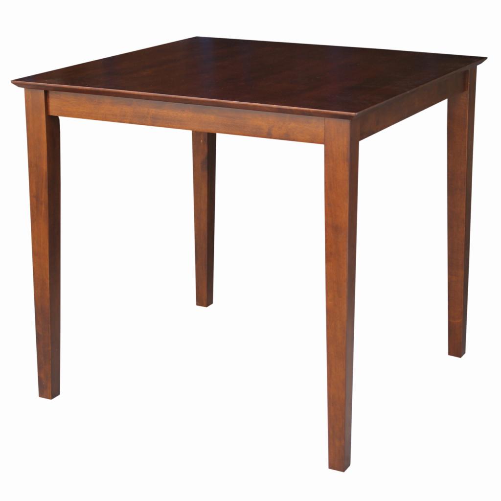 International Concepts Shaker Leg Solid Wood Table, Espresso