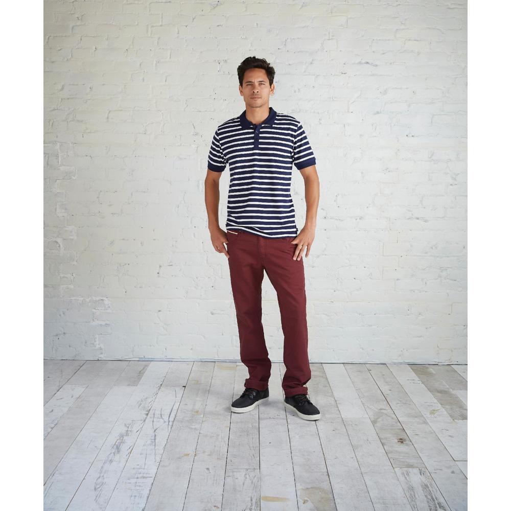 Adam Levine Men's Jersey Stripe Polo Shirt