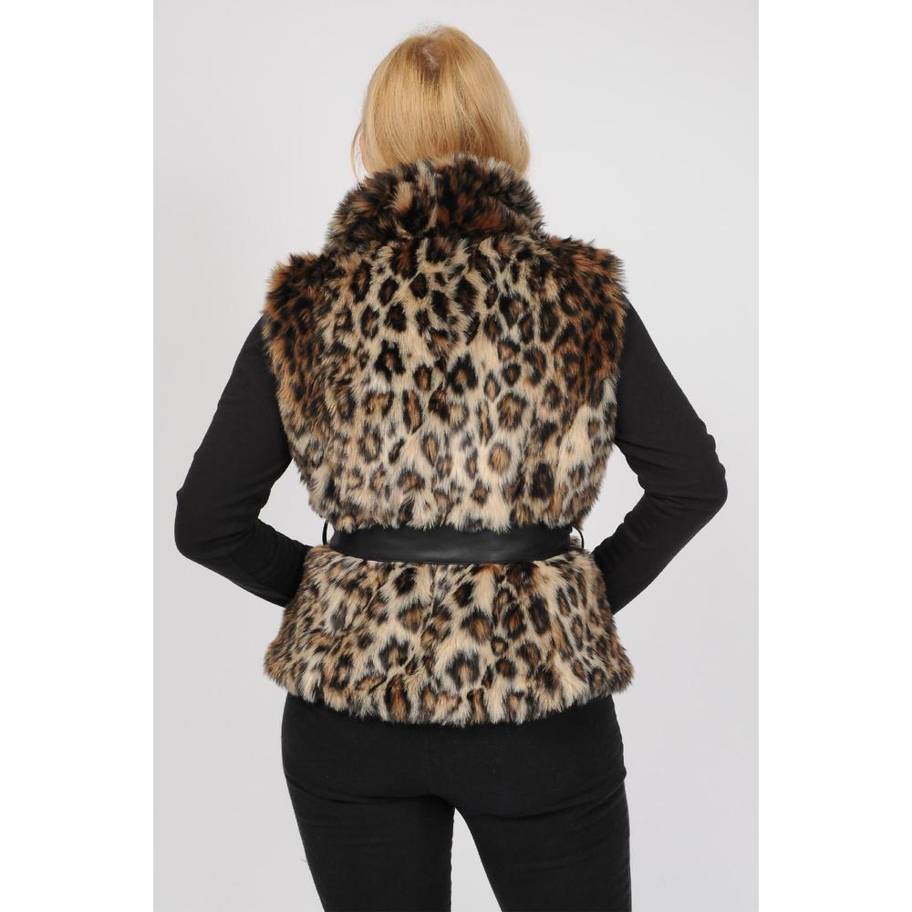 Excelled Women's Plus Faux Fur Vest- Online Exclusive