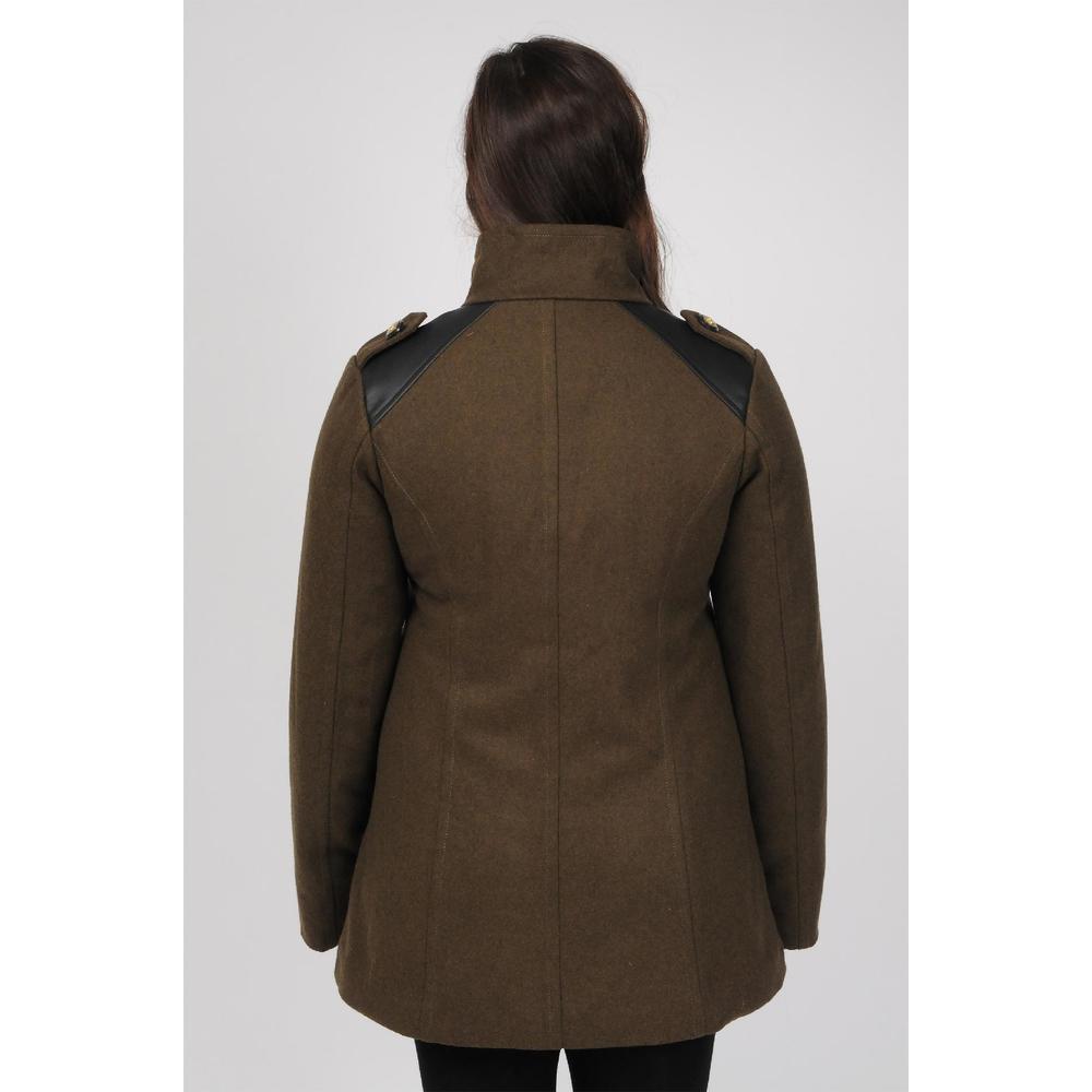 Excelled Women's Plus Wool Longer Fashion Peacoat- Online Exclusive