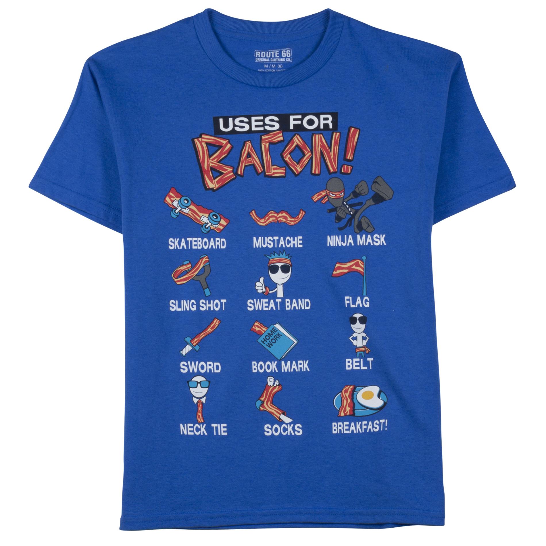 Route 66 Boy's Graphic T-Shirt - Uses For Bacon