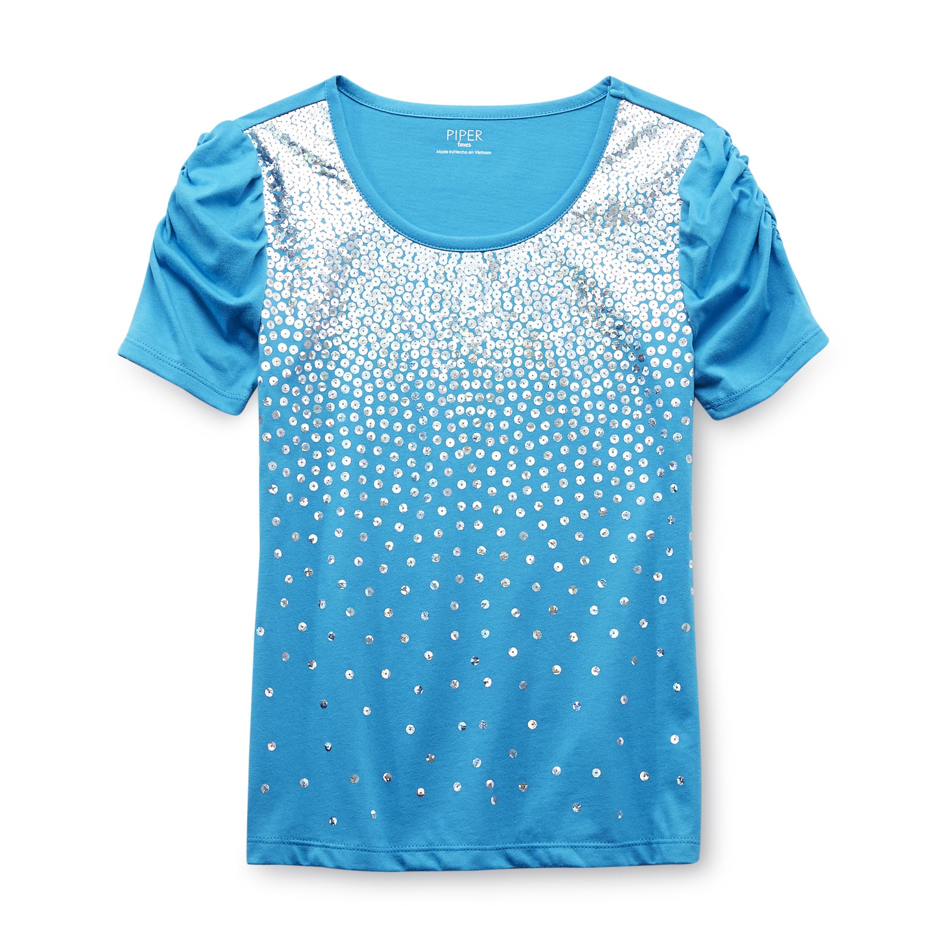 Piper Faves Girl's Foil-Print T-Shirt