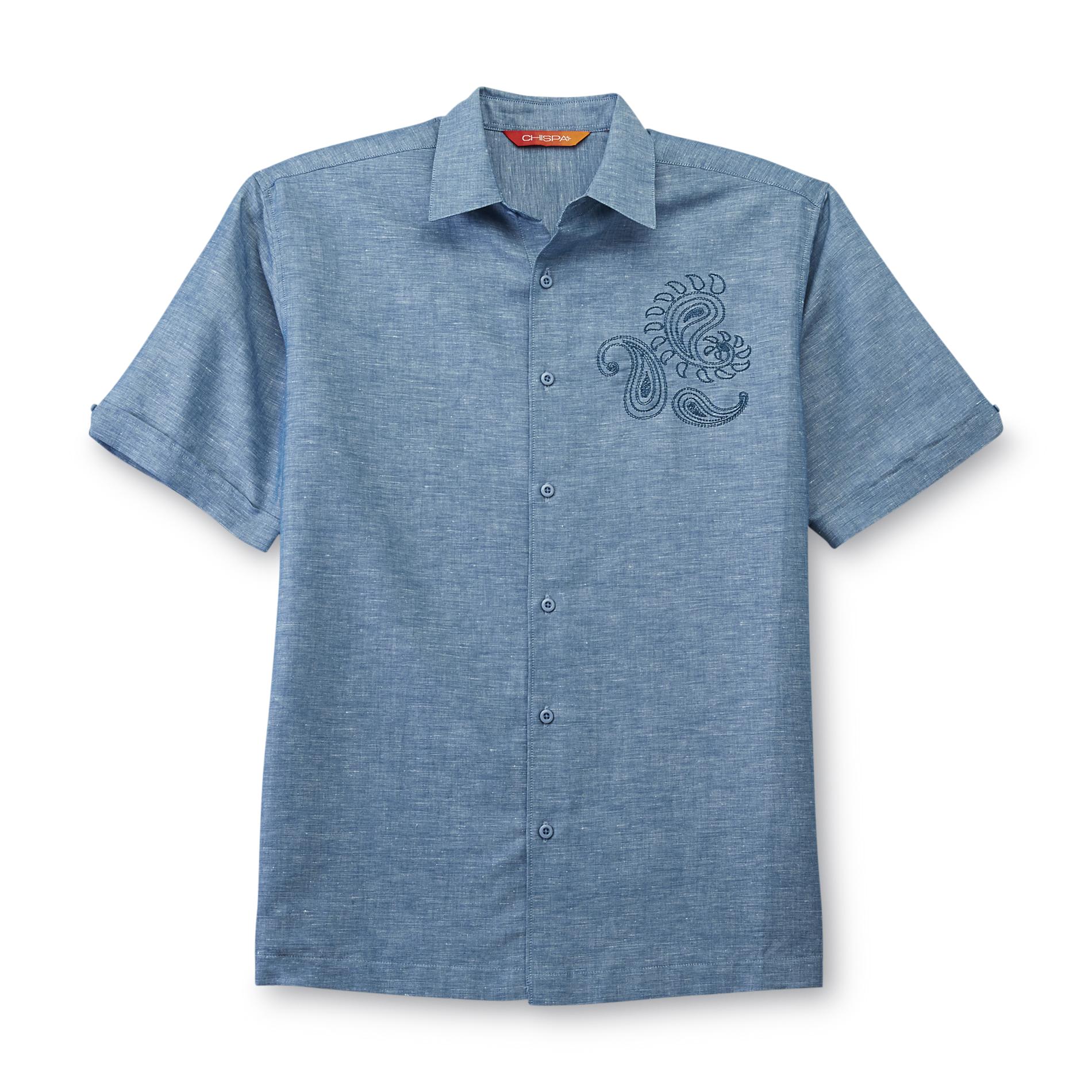 Meade Men's Embroidered Cabana Shirt