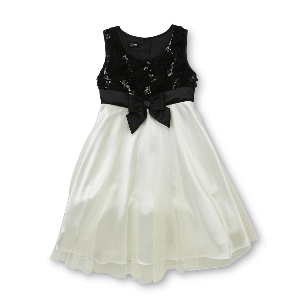 Holiday Editions Girl's Sleeveless Party Dress - Sequin & Soutache