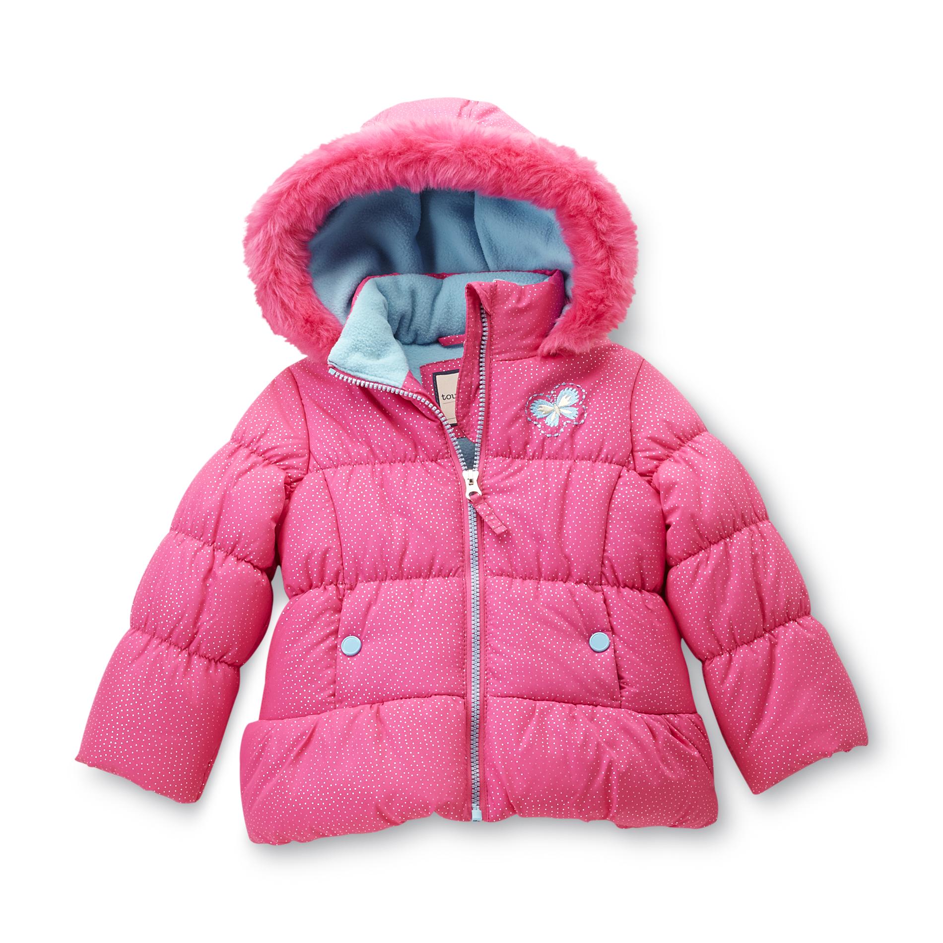 Toughskins Toddler Girl's Bubble Jacket - Butterfly