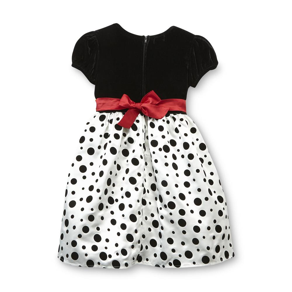 Holiday Editions Girl's Short-Sleeve Occasion Dress - Polka Dot