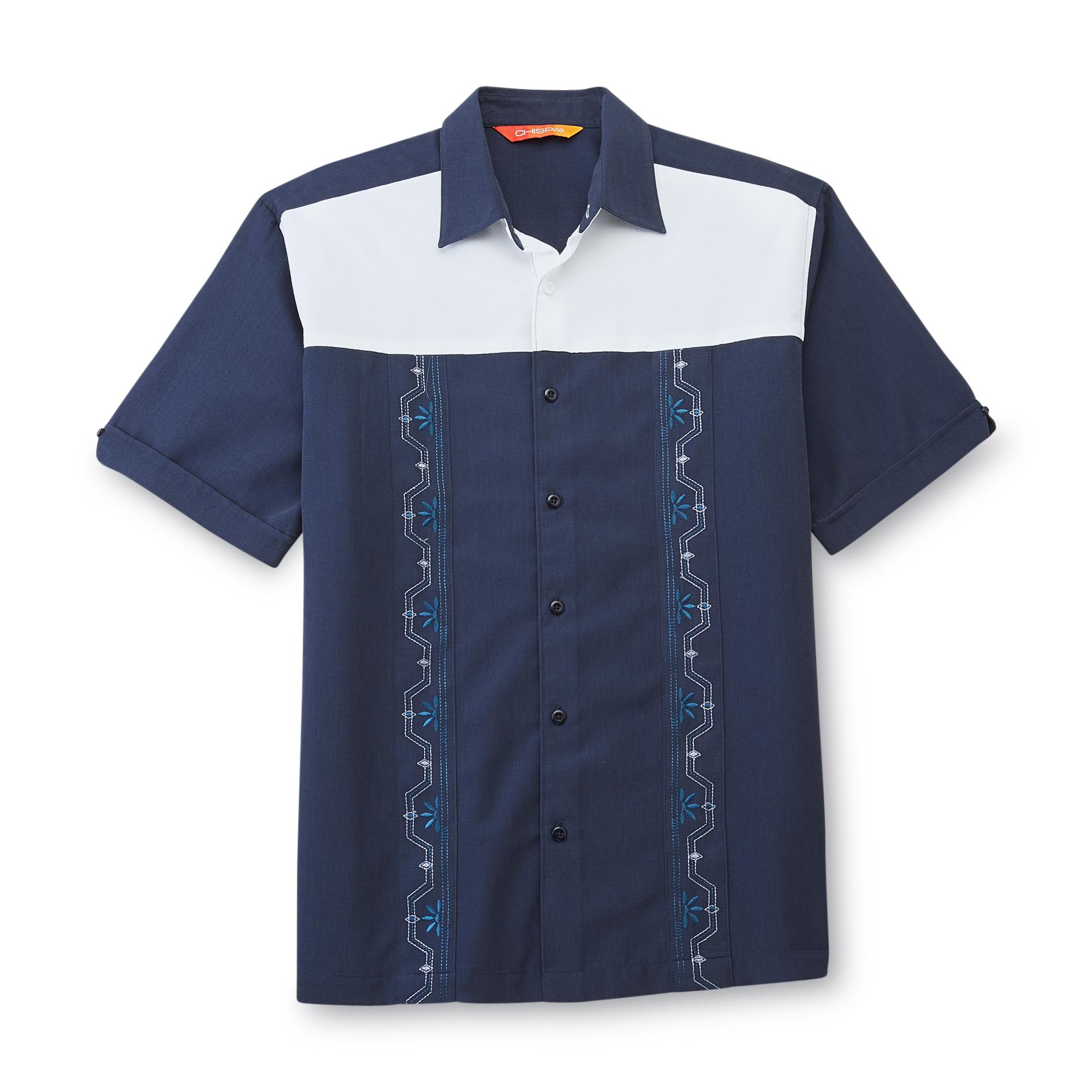 Chispa Men's Embroidered Cabana Shirt