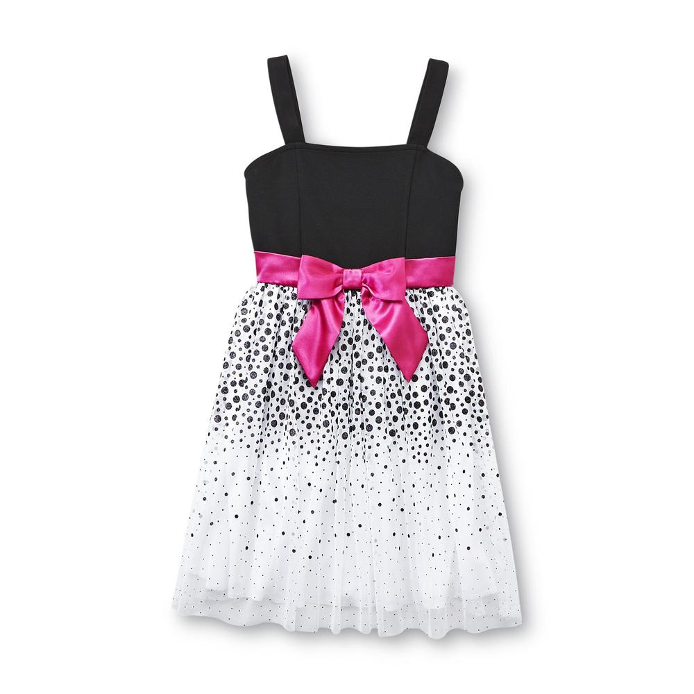 Holiday Editions Girl's Glitter Dot Sleeveless Party Dress