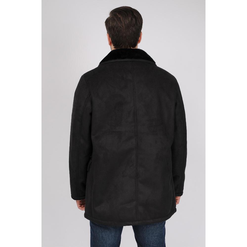 Excelled Men'e Big and Tall Faux Shearling Pea Coat- Online Exclusive