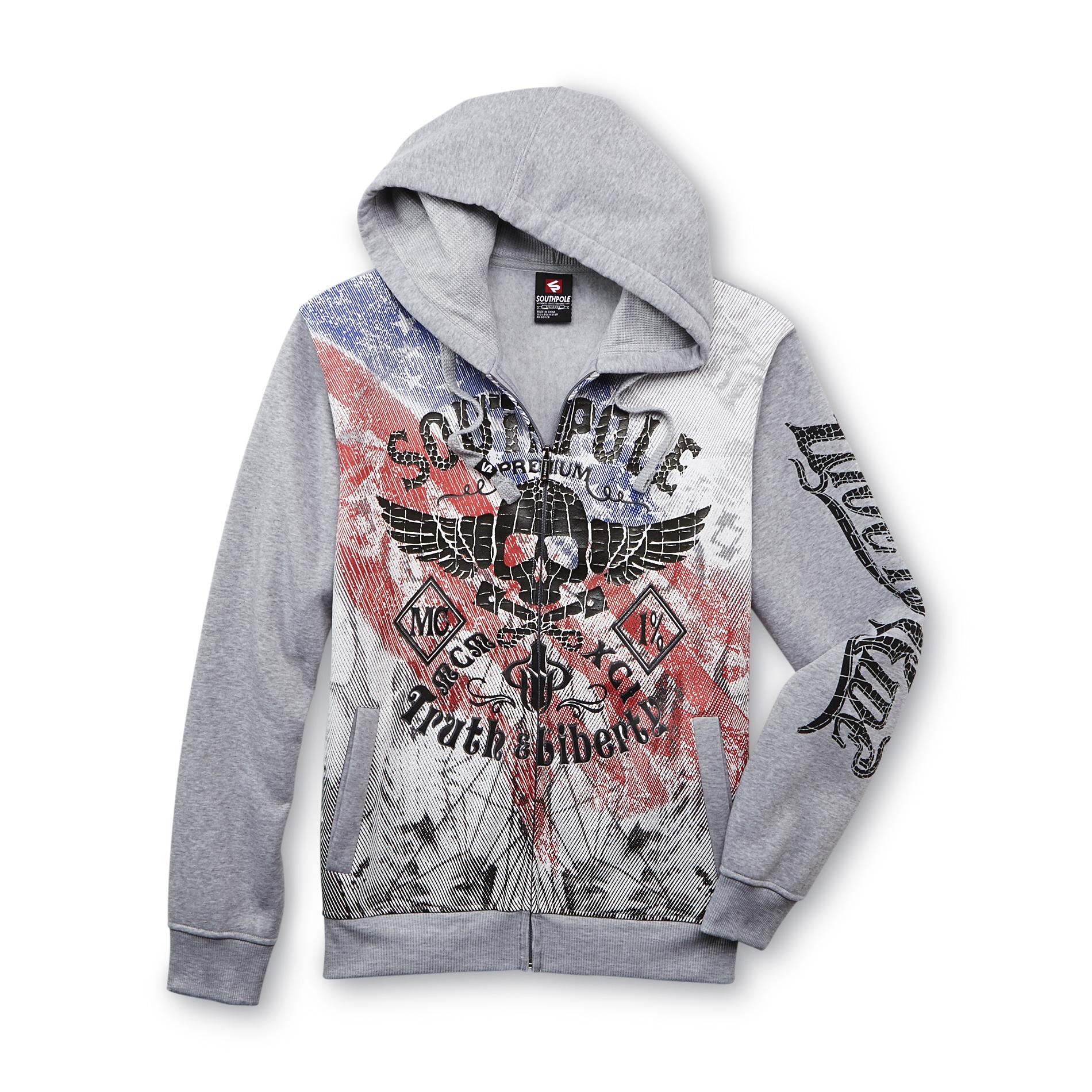 Southpole Young Men's Graphic Hoodie - Winged Skull