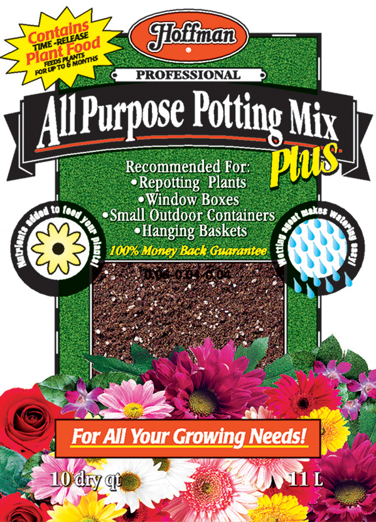 Hoffman HOF12306 All-Purpose Potting Soil Plus - 10 quart