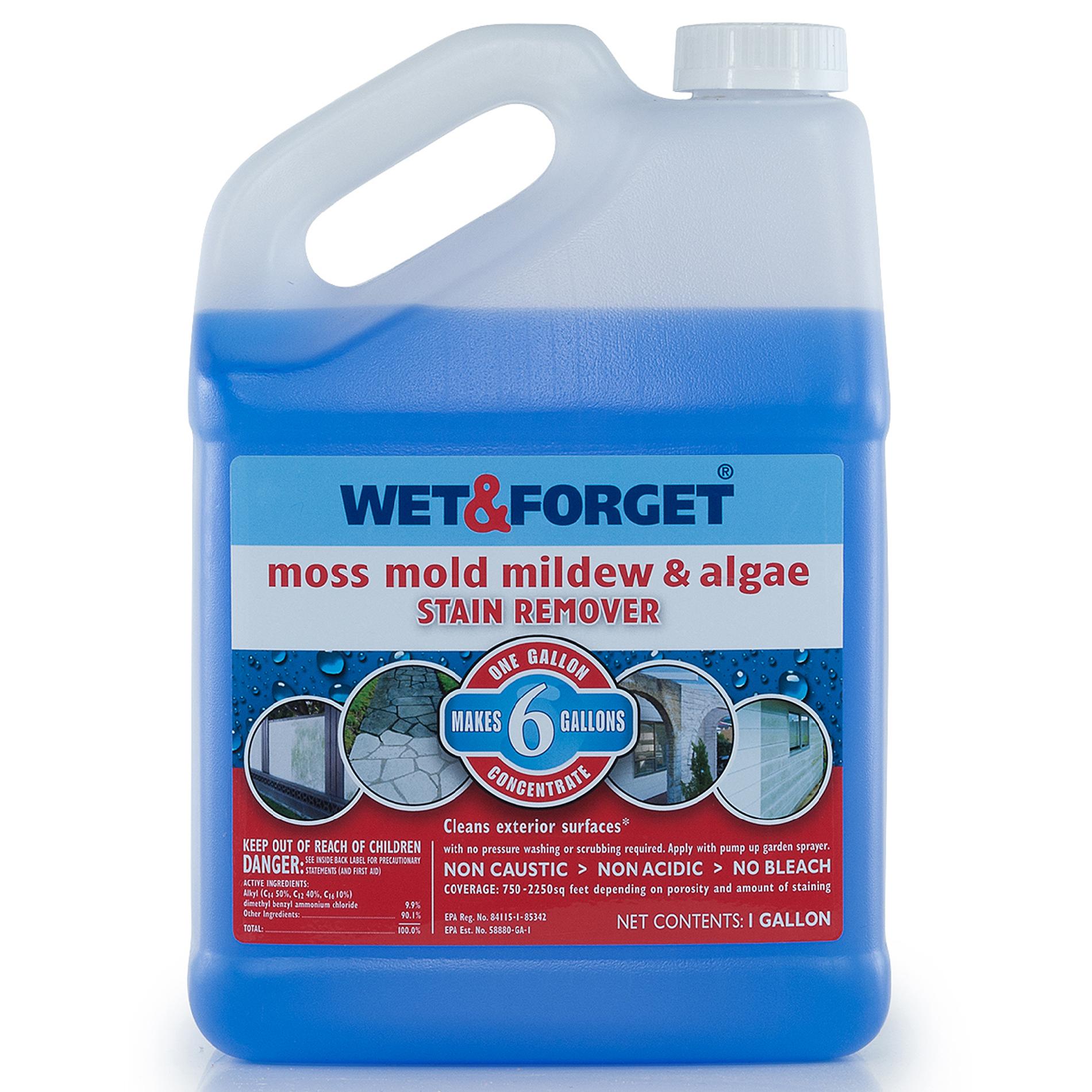 Wet & Forget WAF800006 Moss Mold & Mildew Stain Remover 1 Gallon