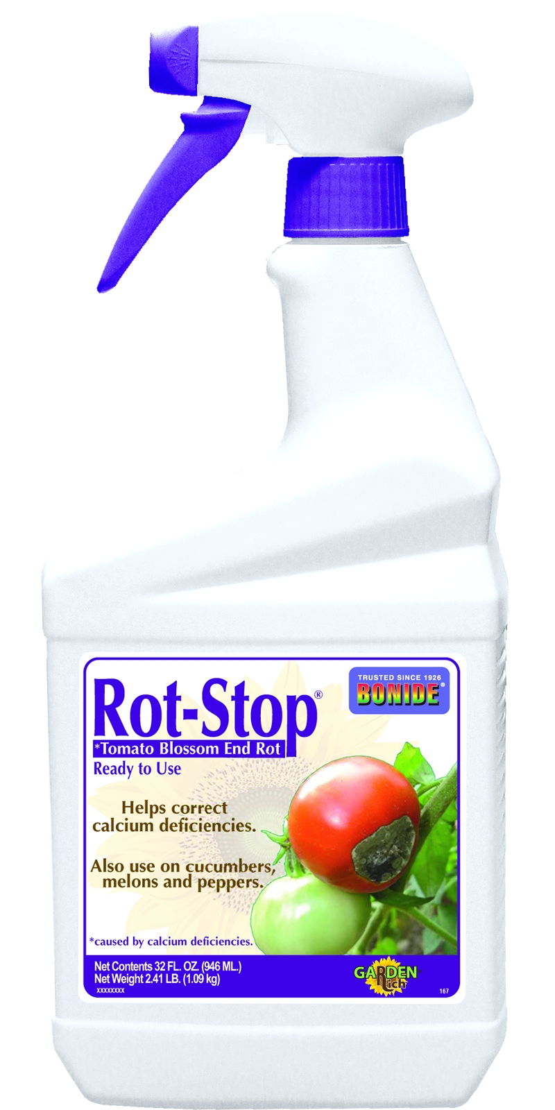 Bonide BND167 Rot Stop Tomato Blossom End Rot Spray Ready-to-Use - 1 quart