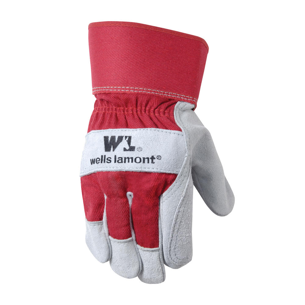 Wells Lamont 4050 Double Layer Suede Cowhide Gloves - One Size