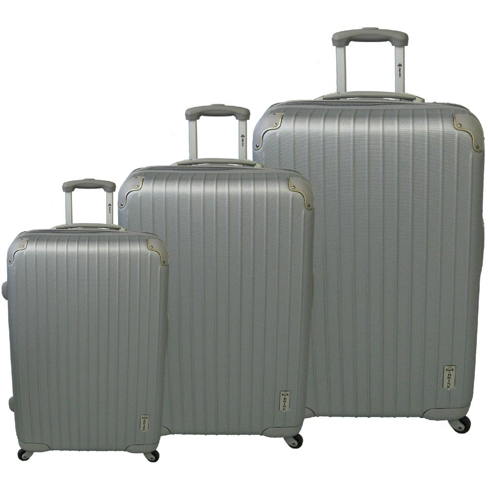 McBRINE Eco friendly Hard sided expandable 3 pc luggage set