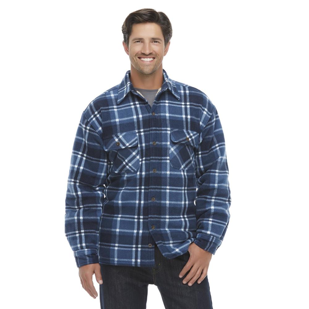 Northwest Territory Men's Big & Tall Microfleece Shirt Jacket - Plaid