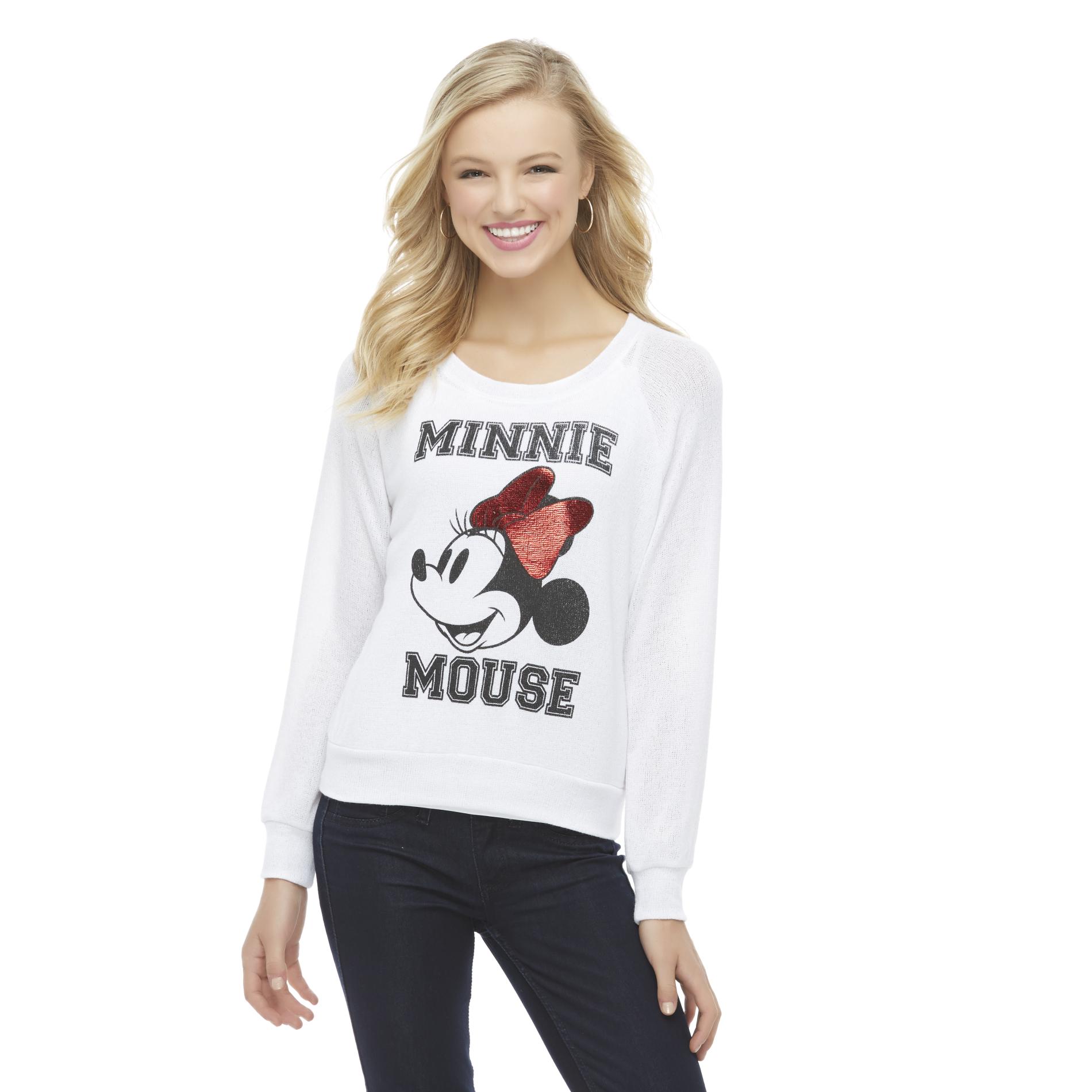 Disney Minnie Mouse Junior's Novelty Sweater