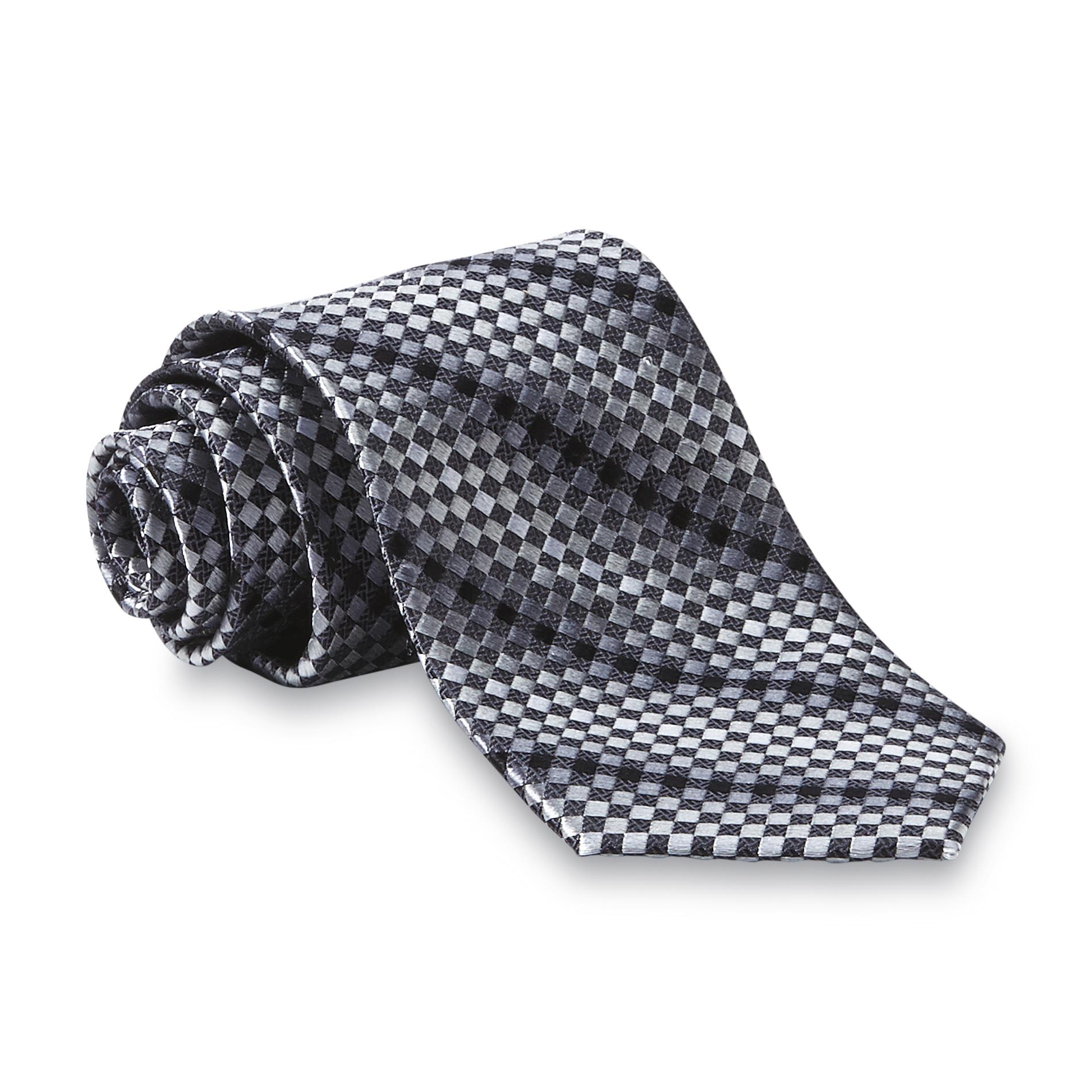 Pierre Cardin Men's Necktie - Shaded Check