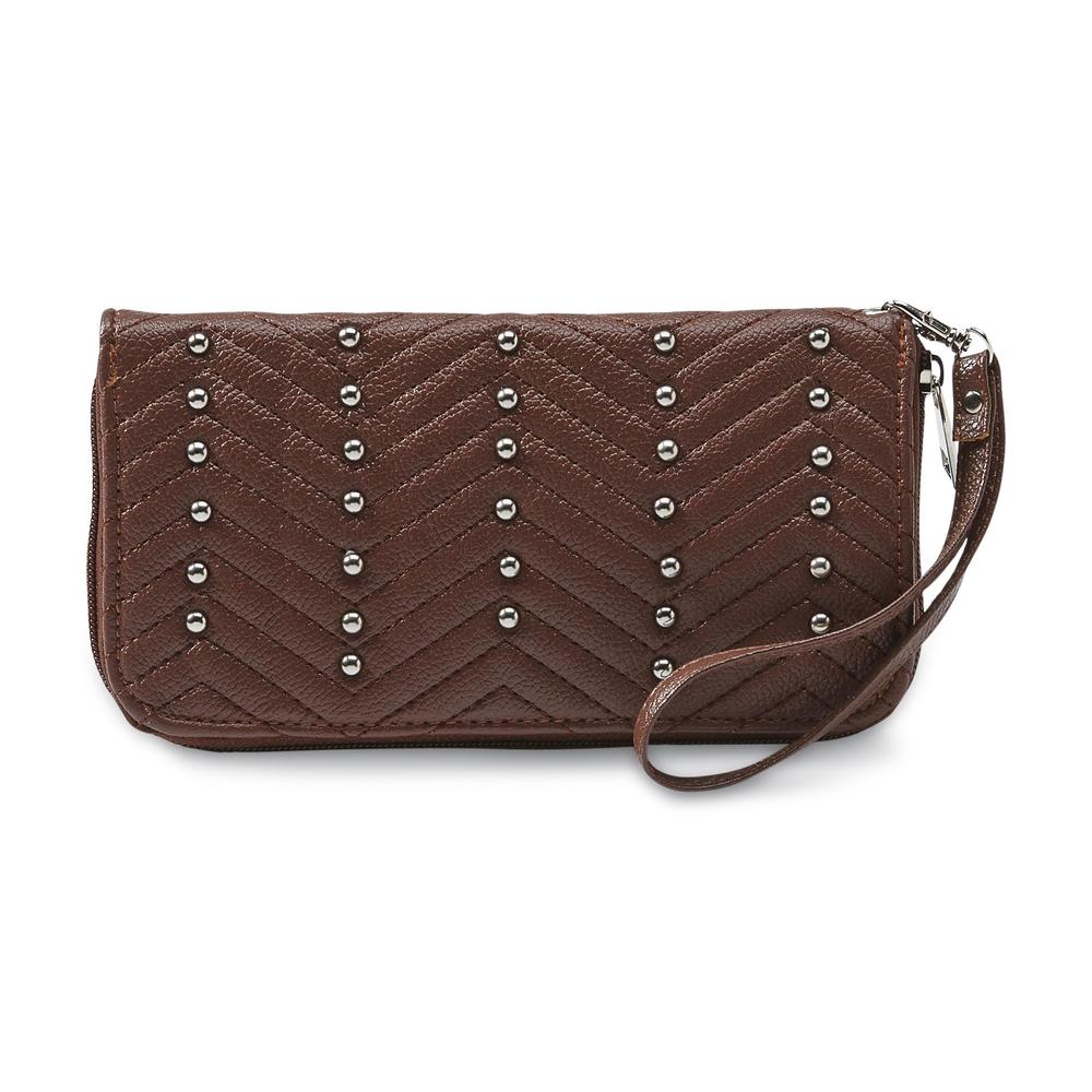Bongo Junior's Studded Quilted Wristlet
