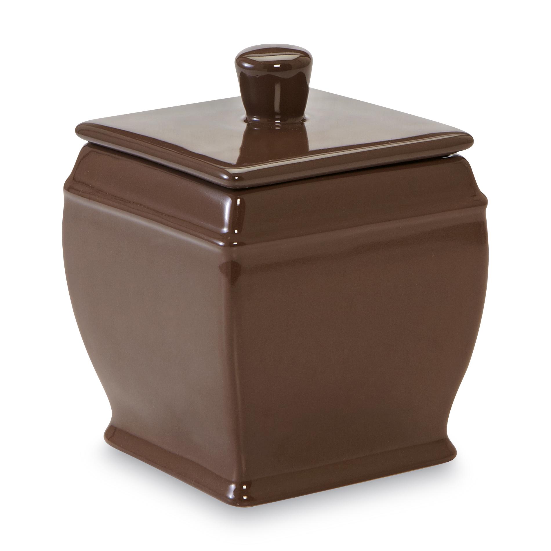 Cannon Java Bean Ceramic Bathroom Covered Jar