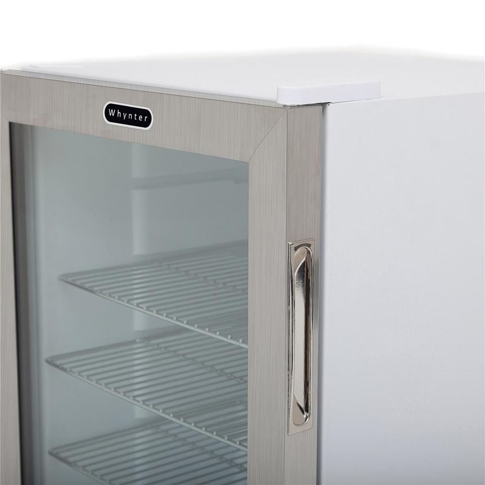 Whynter BR-091WS Beverage Refrigerator With Lock - Stainless Steel 90 Can Capacity