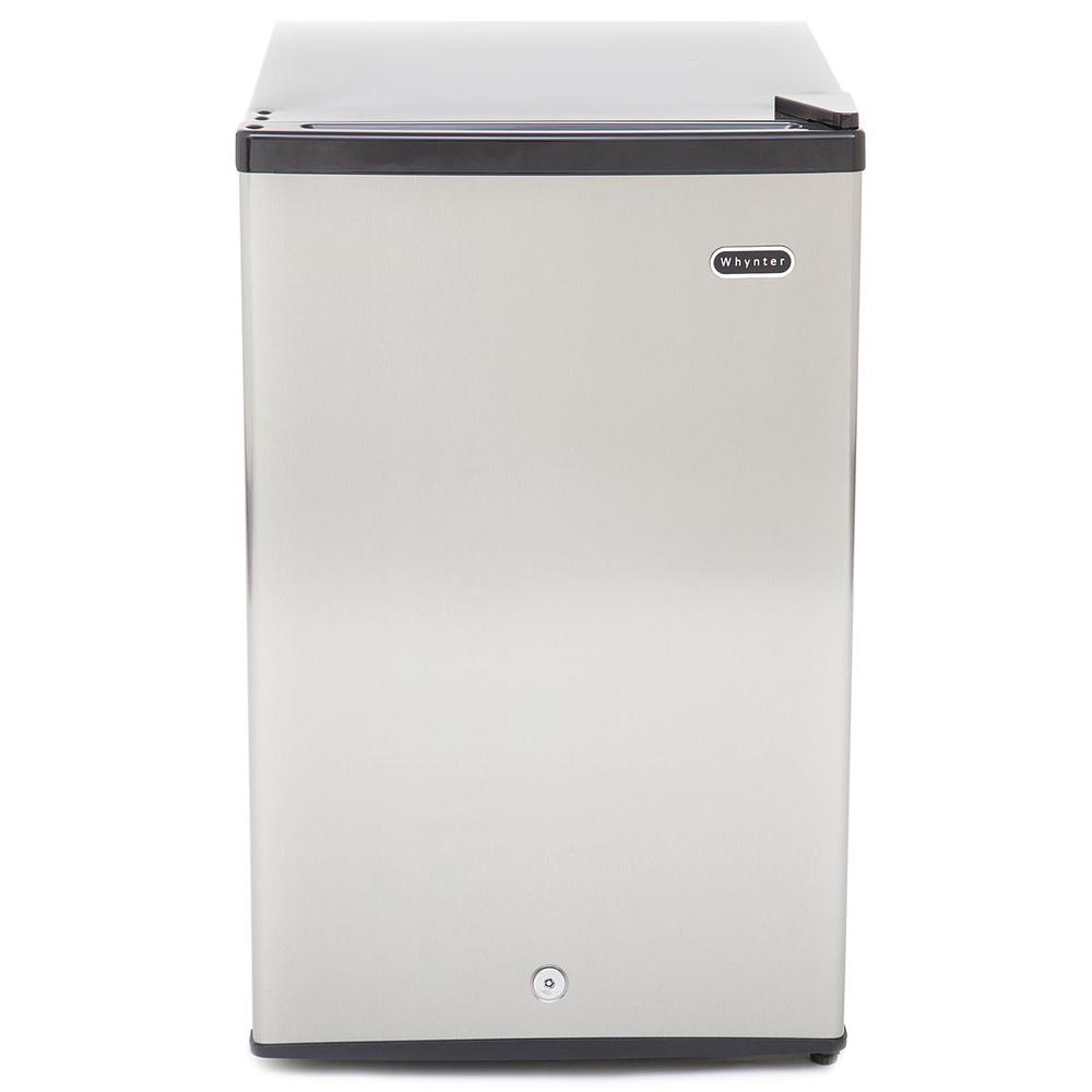 Whynter CUF-210SS 2.1 cu. ft. Upright Freezer with Lock - Stainless Steel