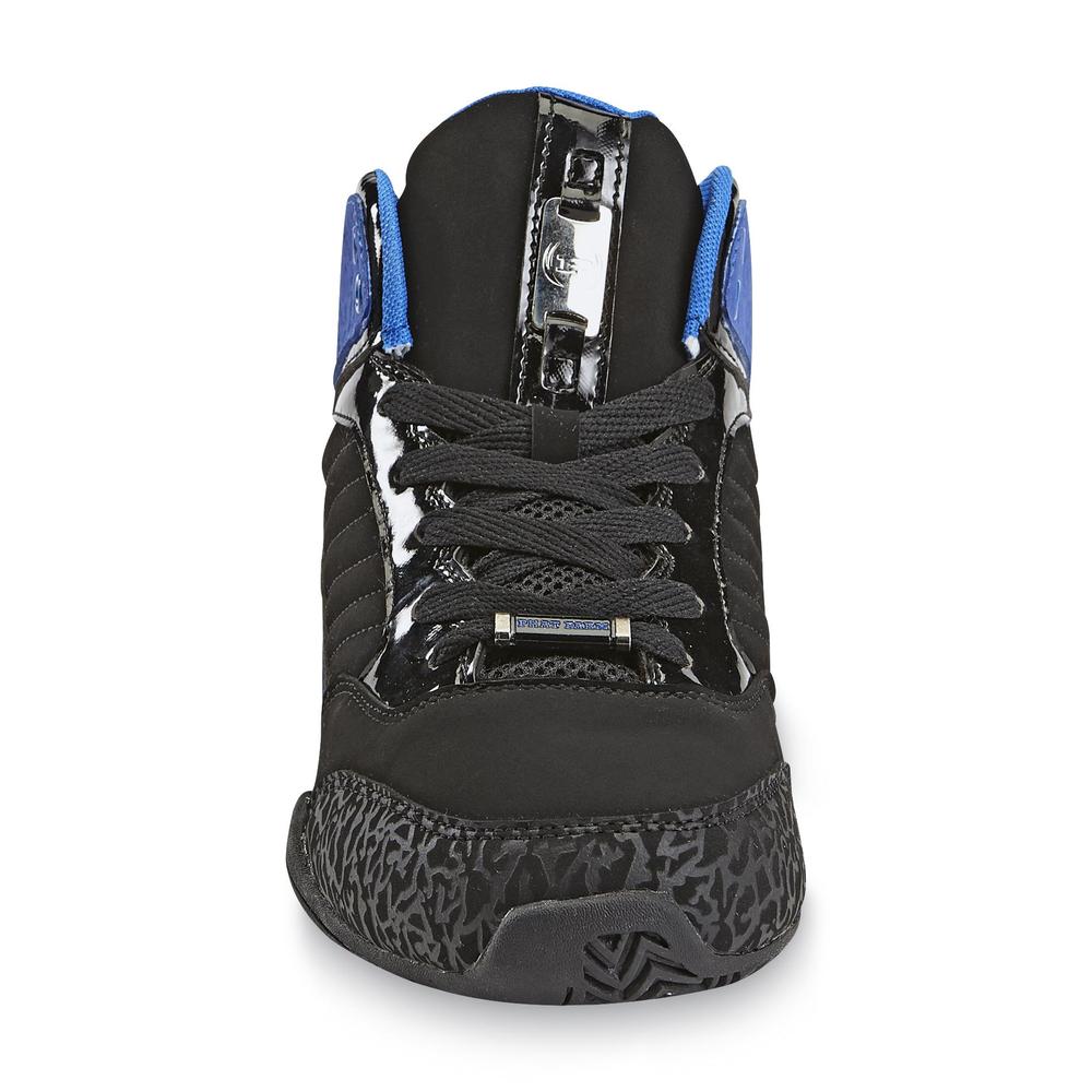 Phat Farm Men's Collins Black/Blue High-Top Basketball Shoe