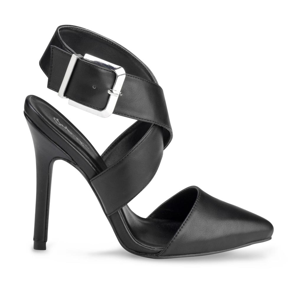 Qupid Women's Macey Black Stiletto Shoe