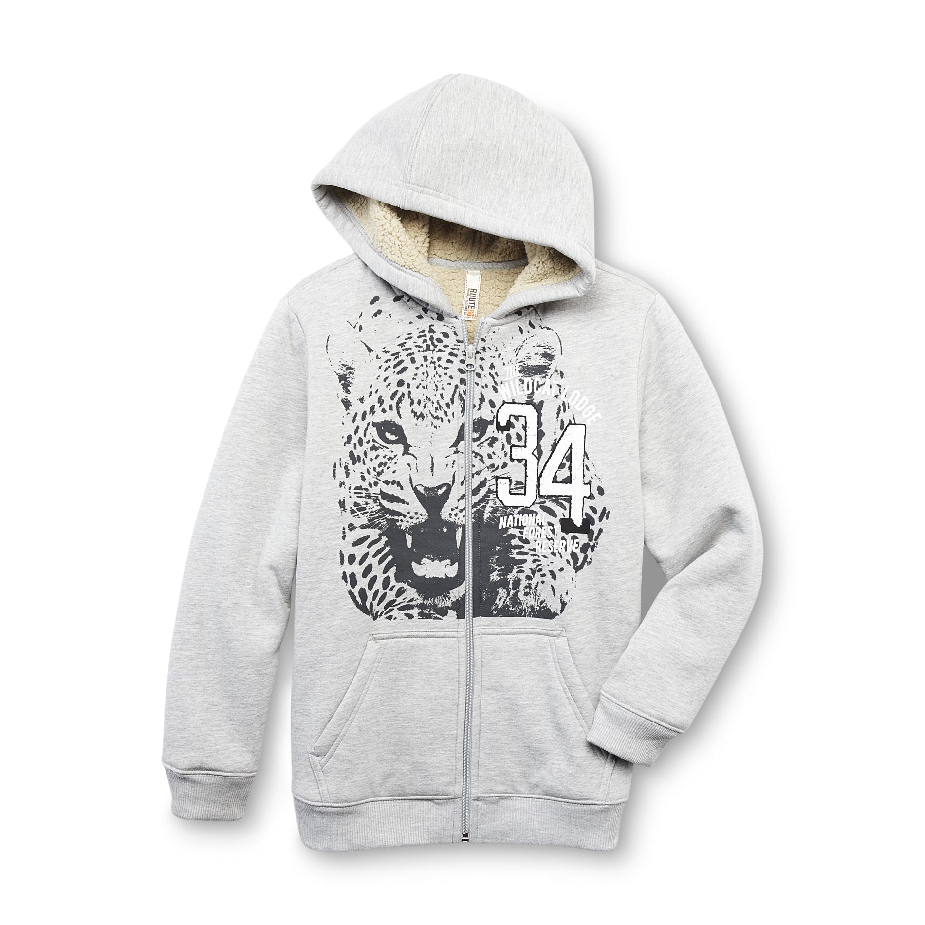 Route 66 Boy's Graphic Hoodie Jacket - National Forest Reserve