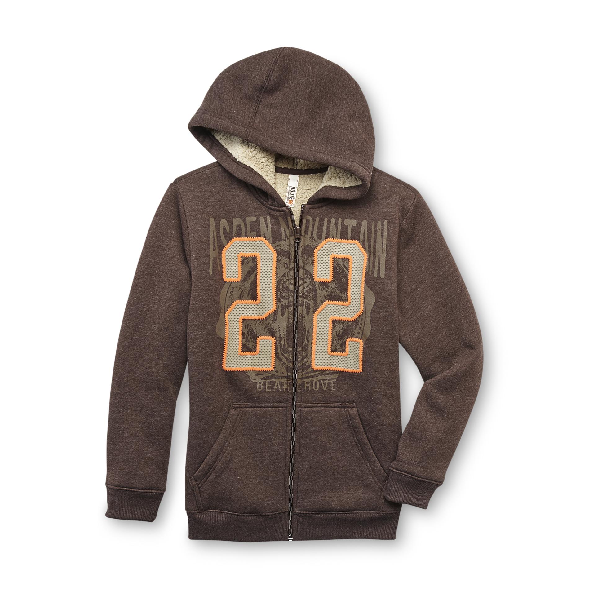 Route 66 Boy's Graphic Hoodie Jacket - Bear Grove