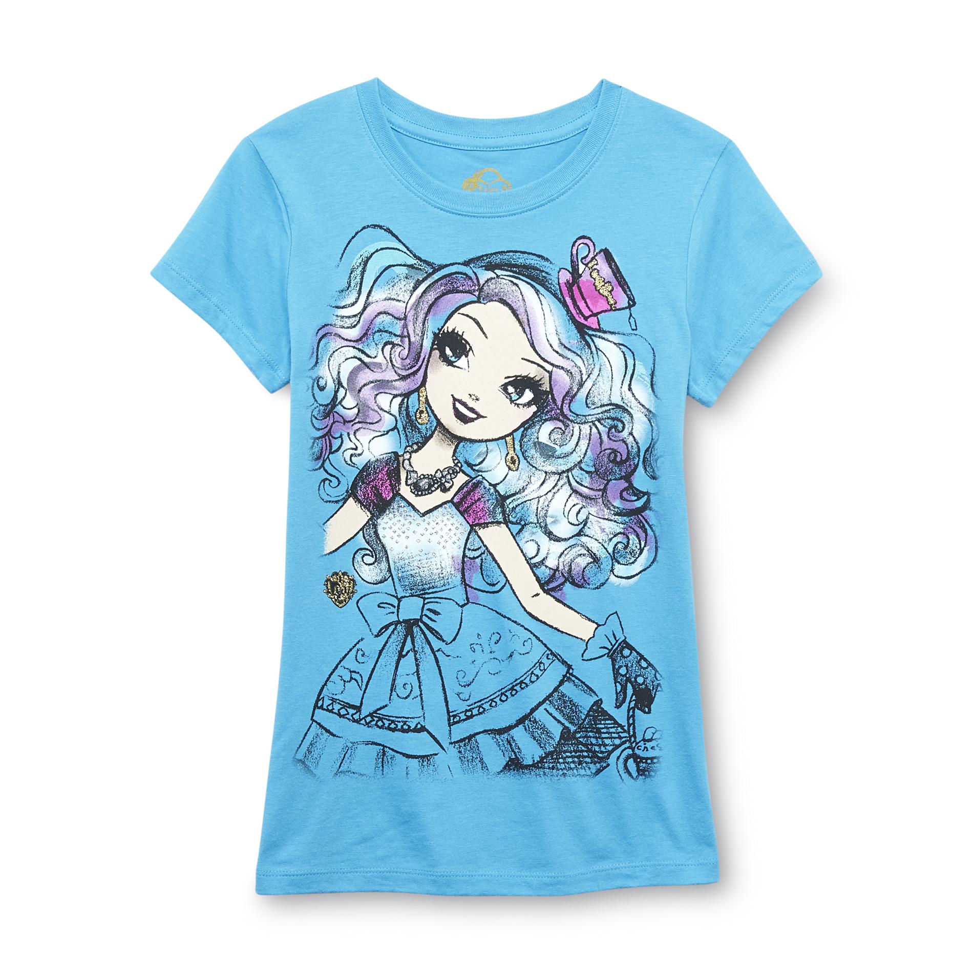 Ever After High Girl's Graphic T-Shirt - Madeline Hatter