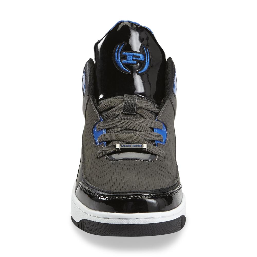Phat Farm Men's Clayson Charcoal/Blue High Top Sneaker