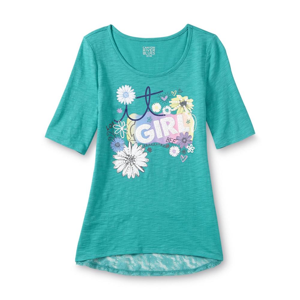 Canyon River Blues Girl's Graphic T-Shirt - Floral