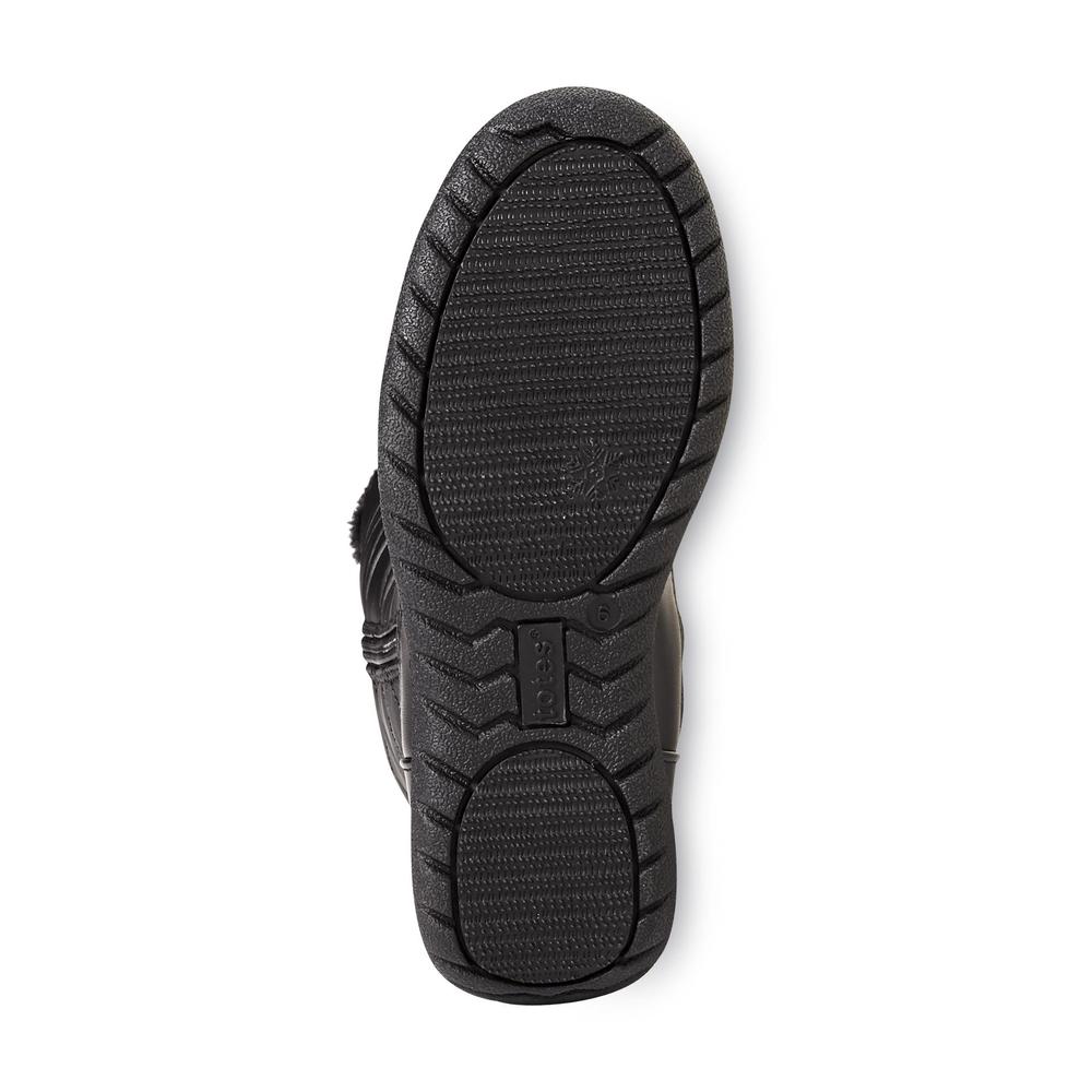 Totes Women's Edgen 10" Black Quilted Winter Boot