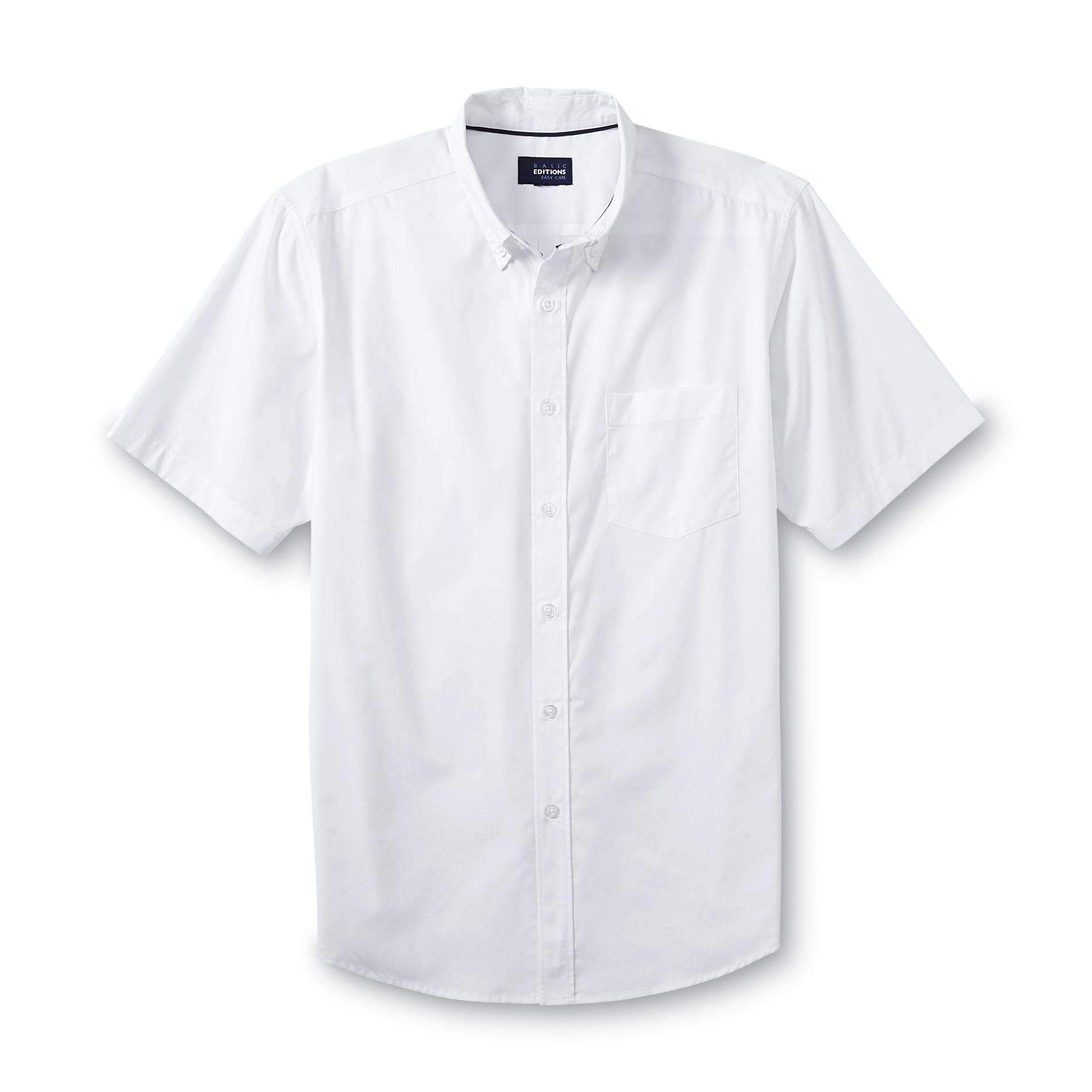 Basic Editions Men's Easy Care Short-Sleeve Dress Shirt