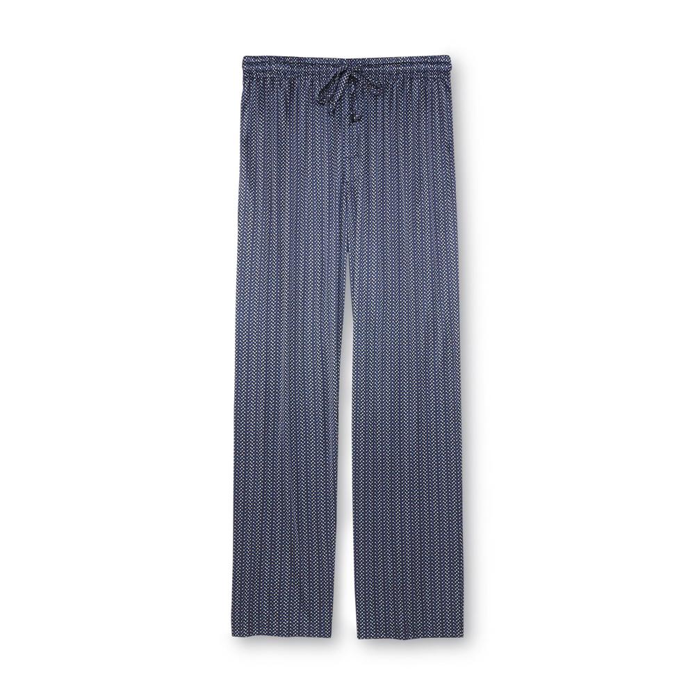 Joe Boxer Men's Synthetic Silk Lounge Pants - Triangle Print