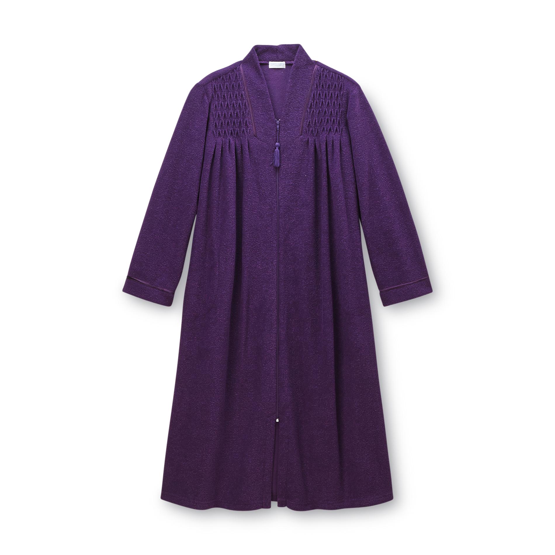 Heavenly Bodies by Miss Elaine Women's Fleece-Lined French Terry Robe